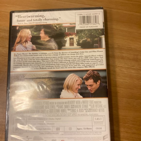 The Holiday DVD Sealed - Picture 3 of 3